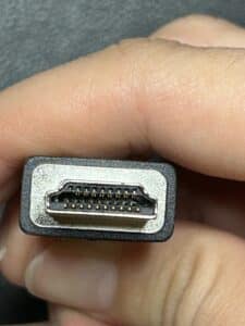 The face of an HDMI.